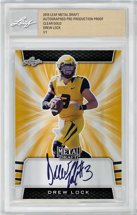 2019 leaf metal draft jumbo box|2019 Leaf Metal Draft Football Jumbo Hobby Box.